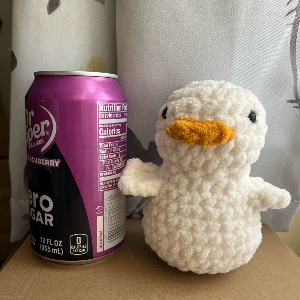 Handmade White Duck Plush
